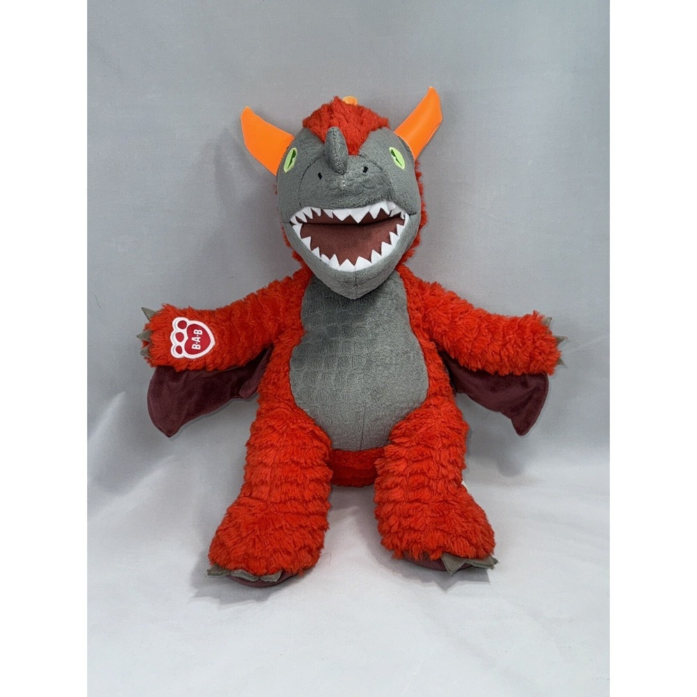 Build A Bear BAB Great Wolf Lodge MagiQuest Charlock MagicQuest Red Dragon Plush - Picture 1 of 5